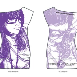 T-Shirt Design ‚girls‘ . DJ Tomas Melzer