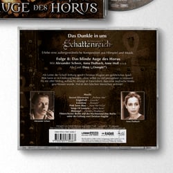 Artwork Design der „Schattenreich“ Hörspielserie, Folge 8: Das blinde Auge des horus