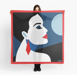 Motiv „Blue Mood“ für diverse Produkte/ Illustration