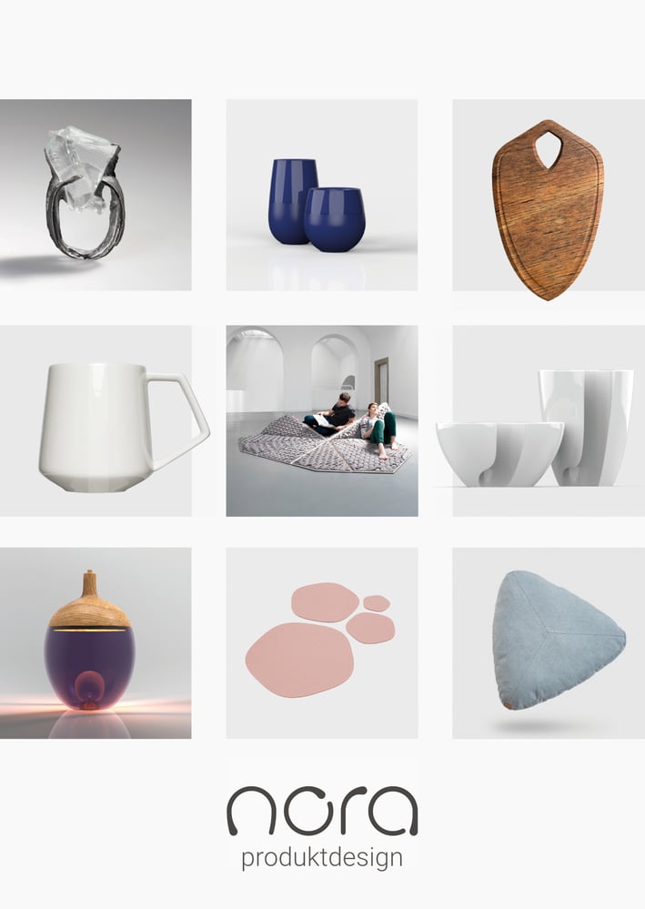 Portfoliokarte Nora Werner Produktdesign Freelancer Industriedesign Deutschland, Österreich und Schweiz