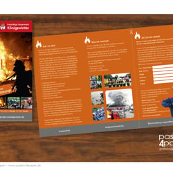 6-seitiger Flyer für die Feuerwehr der Stadt Königswinter