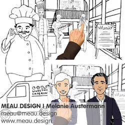 Videoillustration für den Savci Events Erklärfilm „Live Dinner“