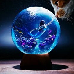 Mermaid in a Snowball