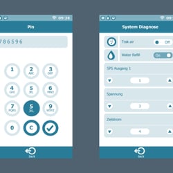 Hoppecke Batterien: Touch Display Design