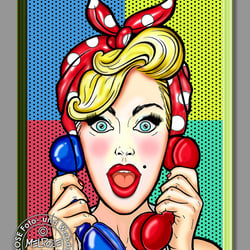 Pink-Pop-Lady – digital Artwork