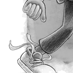 Experiment mit ClipStudioPaint auf dem Wacom MovinkPad.