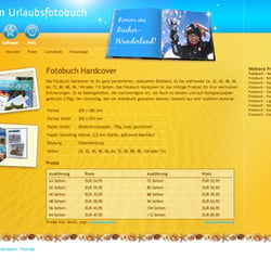 Seitenaufbau am Beispiel „Fotobuch Hardcover“