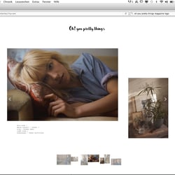 Layout für Modestrecke auf „ohyouprettythingsmagazine.com“