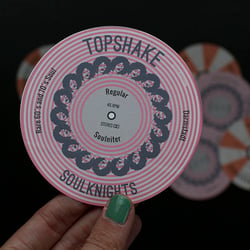 Sticker für DJ-Team >Topshake<, Darmstadt