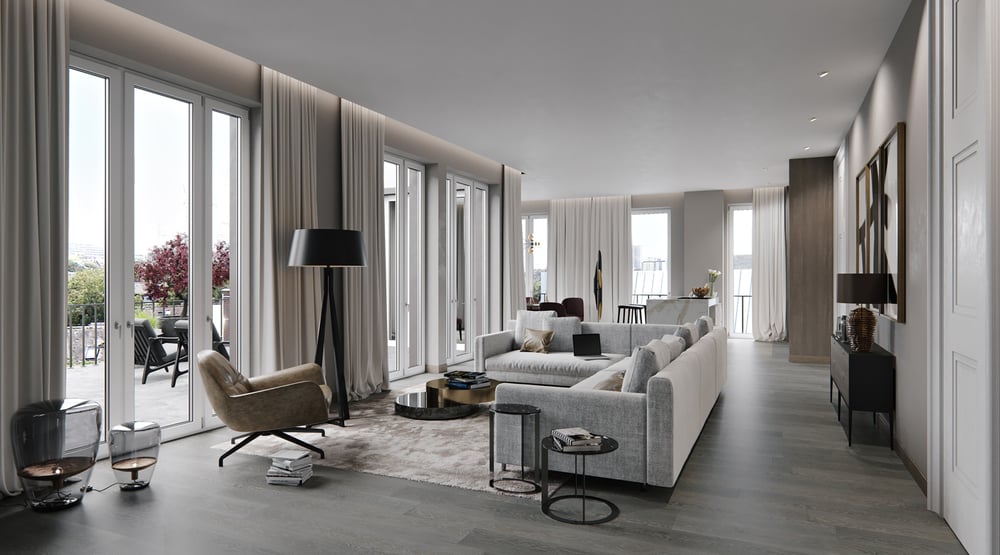 Neubauwohnung 3D Visualisierung