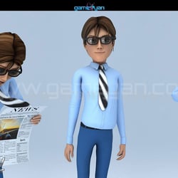 3D Human Cartoon Charakter