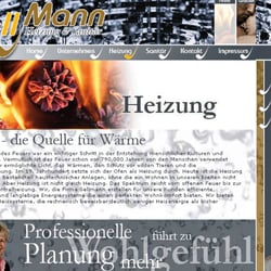homepage sellmann heizung & sanitär (kreativ-konzeption, screendesign, html)