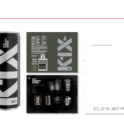K1X Energy Drink Werbemittel und Verpackungs Design, K1X Beverages GmbH