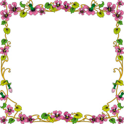 Blumenrahmen Quadrat-Format