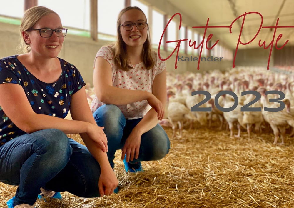 Titelseite: Jahreskalender 2023 Gute Pute GbR