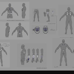 combining body modification and armor / gear