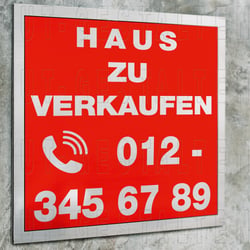 Immobilien-Verkaufsschild erstellen | Layout gestalten