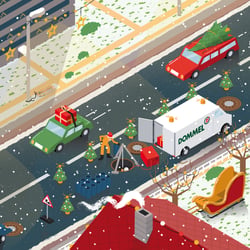 Illustration Weihnachtskalender mit TIP-Verfahren