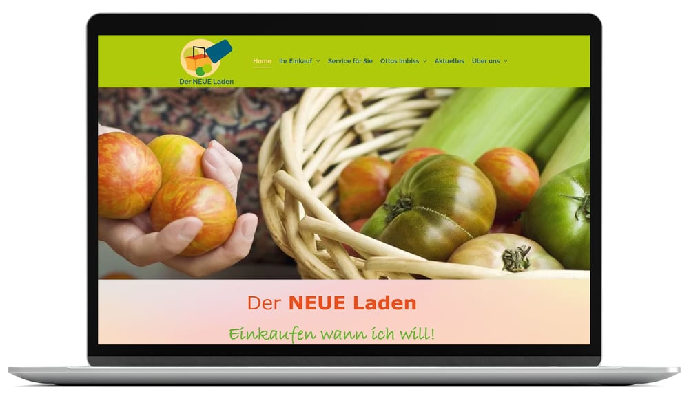 Erstellung der Website