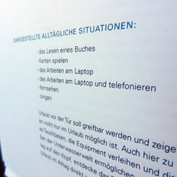 Detailansicht Typografie des Konzeptionsbooklets