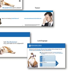 personalisierte Crossmedia-Kampagne Unfallversicherung