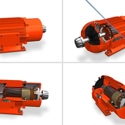 Animation zum Aufbau eines Elektromotors