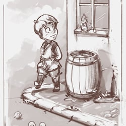 „Jonathan und das Morgenbad“ Conceptart