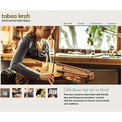 Tabea Krah: Vorentwurf für Website
