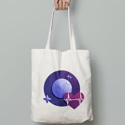 Infografiken für das Schlaflabor Durlach / Kundengeschenk Totebag