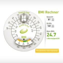 BMI-Rechner Flash Widget für Facebook App