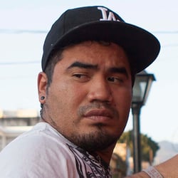 Streetartist Yescka at work/ Oaxaca, Mexico 2013
