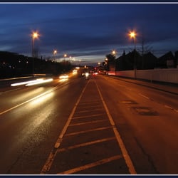 abends auf der Straße