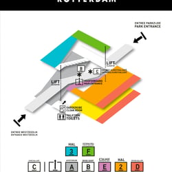 Kunsthal Rotterdam Signage System – Poster with floor plan / exhibition spaces