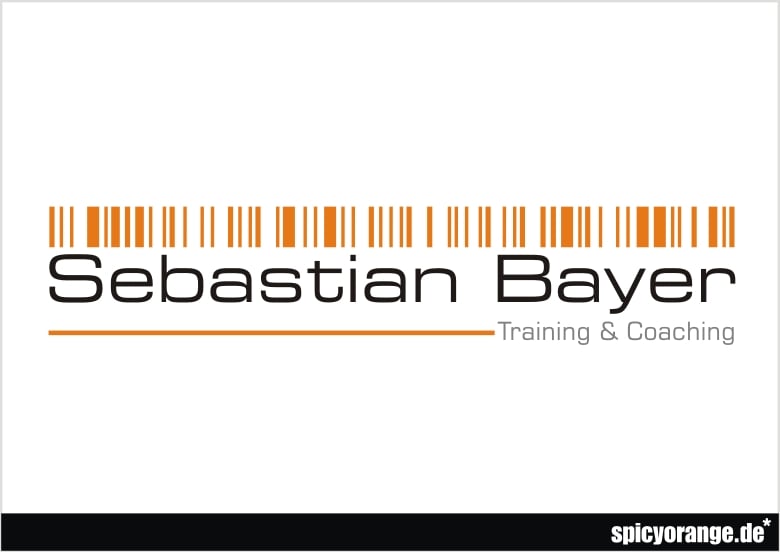 Logogestaltung mit Namensstrichcode