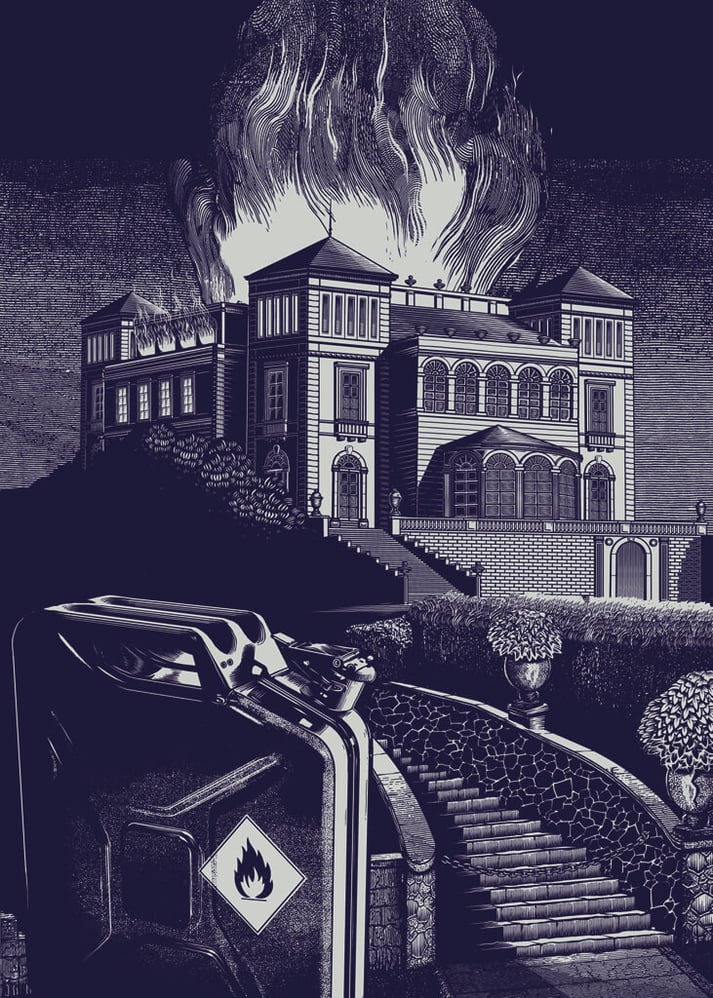 Villa Berg on Fire