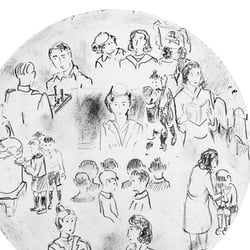 IIlustration zum Buch von Elena Ronina „Drei Frauen“