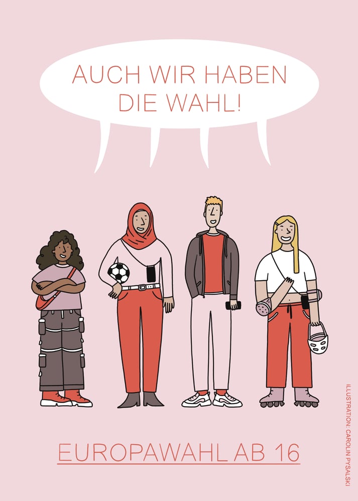 Auch wir haben die Wahl – Raamwerk Europawahl Kampagne