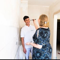 Bei der Arbeit… für eine Wohnungsbaugesellschaft