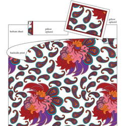 DUVET COVER  PAISLEY WHITE
