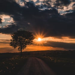 Sonnenuntergang beim Bommerweiher, Thurgau