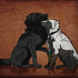 Valentines Wolves –  Freie Arbeit