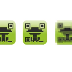 App-Icon für eine fiktive QR-Reader-App mit dem Namen QRK