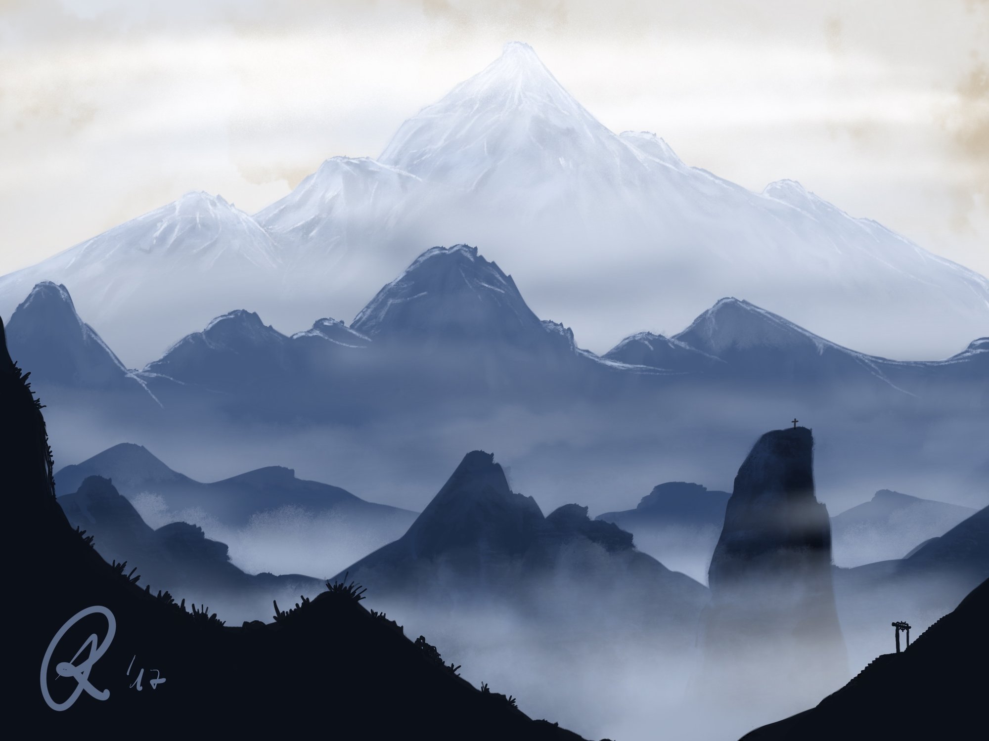 白さの山々