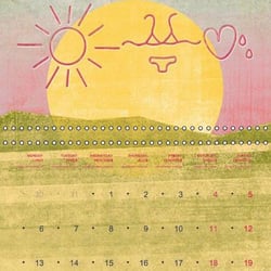 Love and Joy / (Monthly calendar, 14 pages)