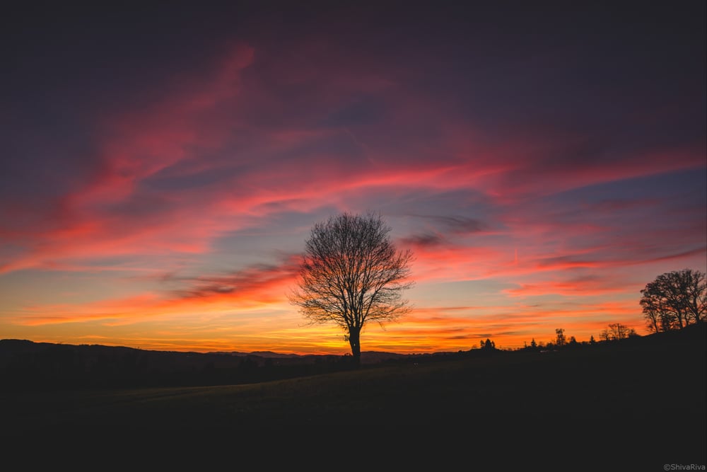 Sonnenuntergang, Berg Thurgau