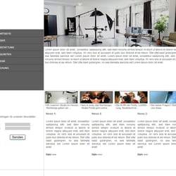 Entwurf einer Internetseite für ein Fotostudio