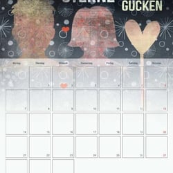 Liebe macht glücklich / Monatskalender