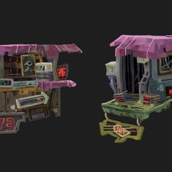 Asset creation for a game called Corvus
