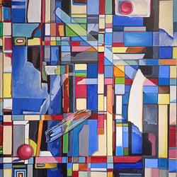 „Life“, Acryl und Öl auf Leinwand, 60×80cm, 2022
