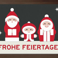 Bastelset für Nikolauskarten